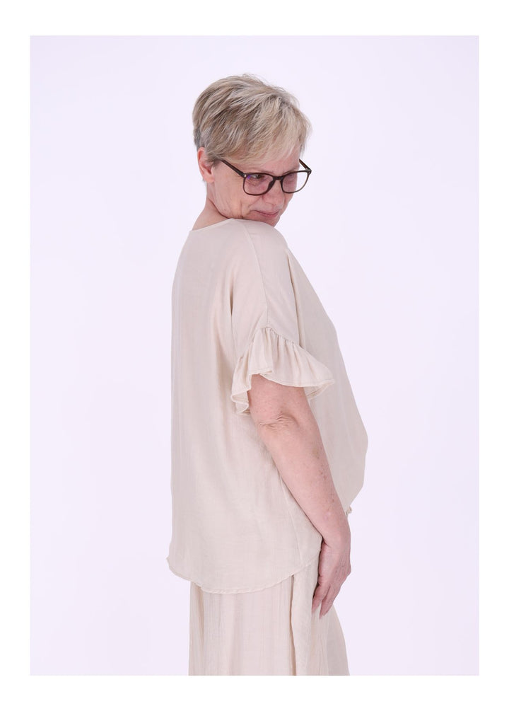 T-Shirt Damen Crashed Oversized