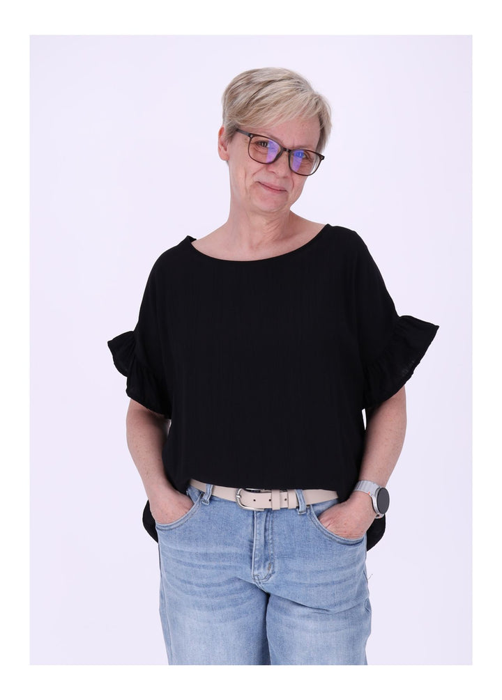 T-Shirt Damen Crashed Oversized