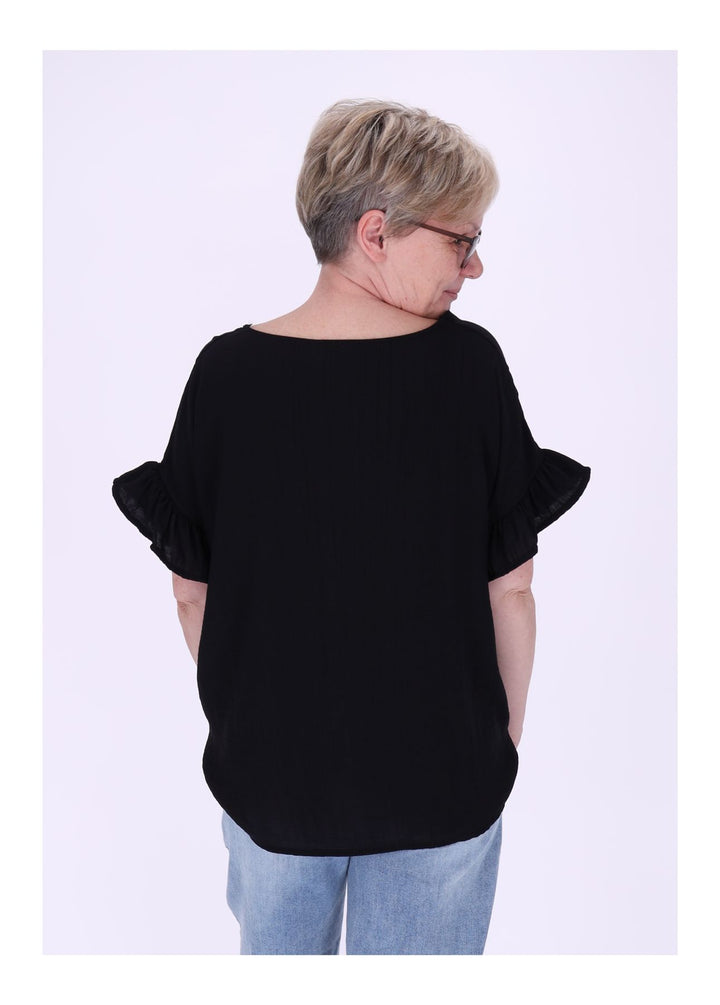 T-Shirt Damen Crashed Oversized
