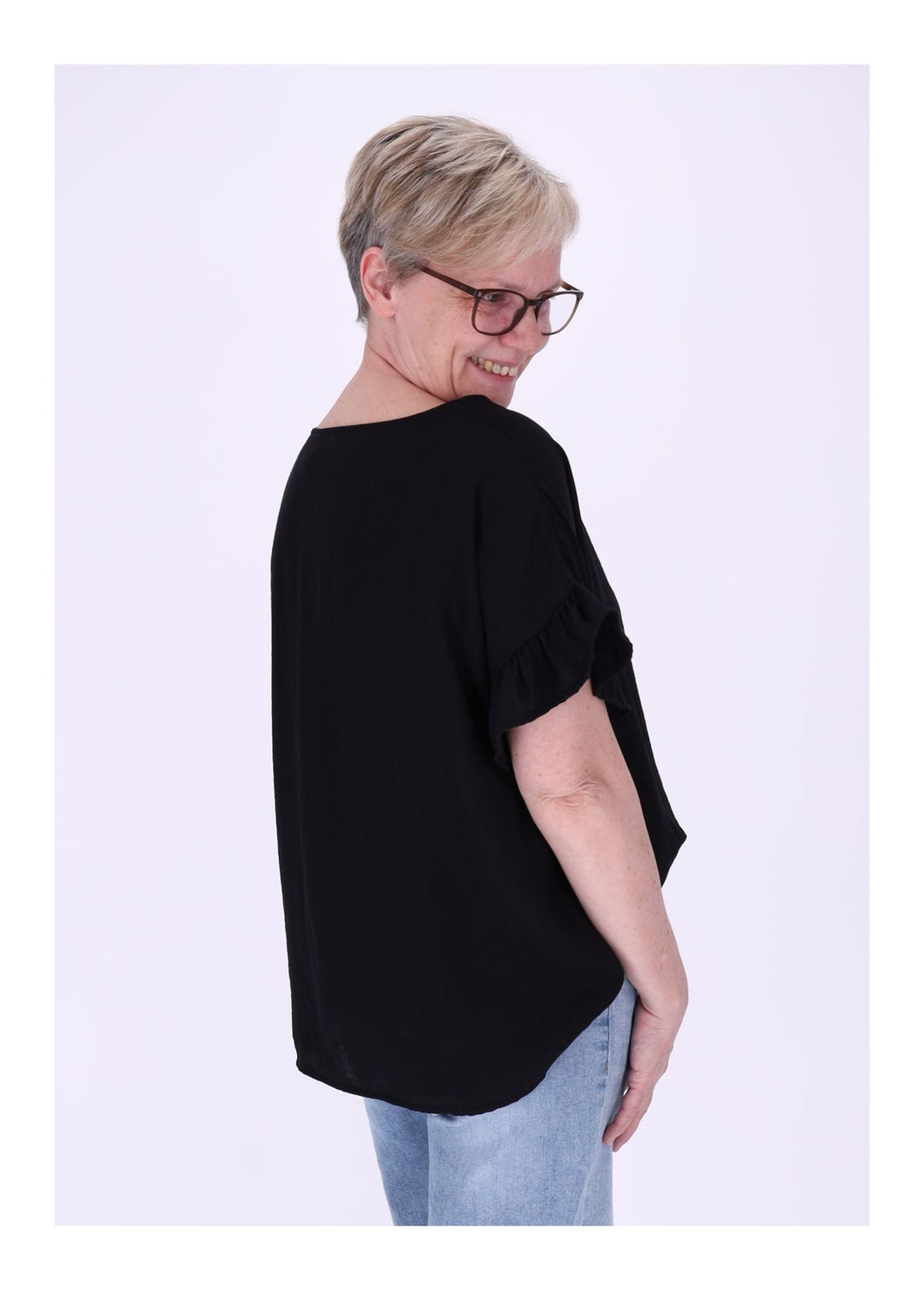 T-Shirt Damen Crashed Oversized