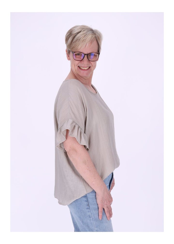 T-Shirt Damen Crashed Oversized