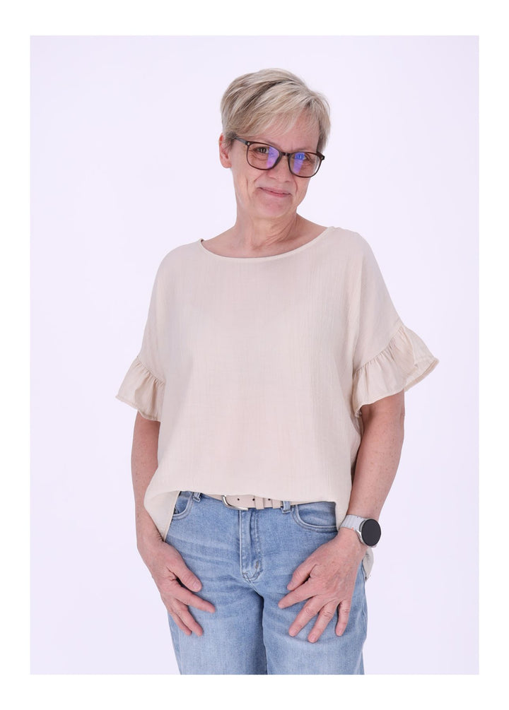 T-Shirt Damen Crashed Oversized