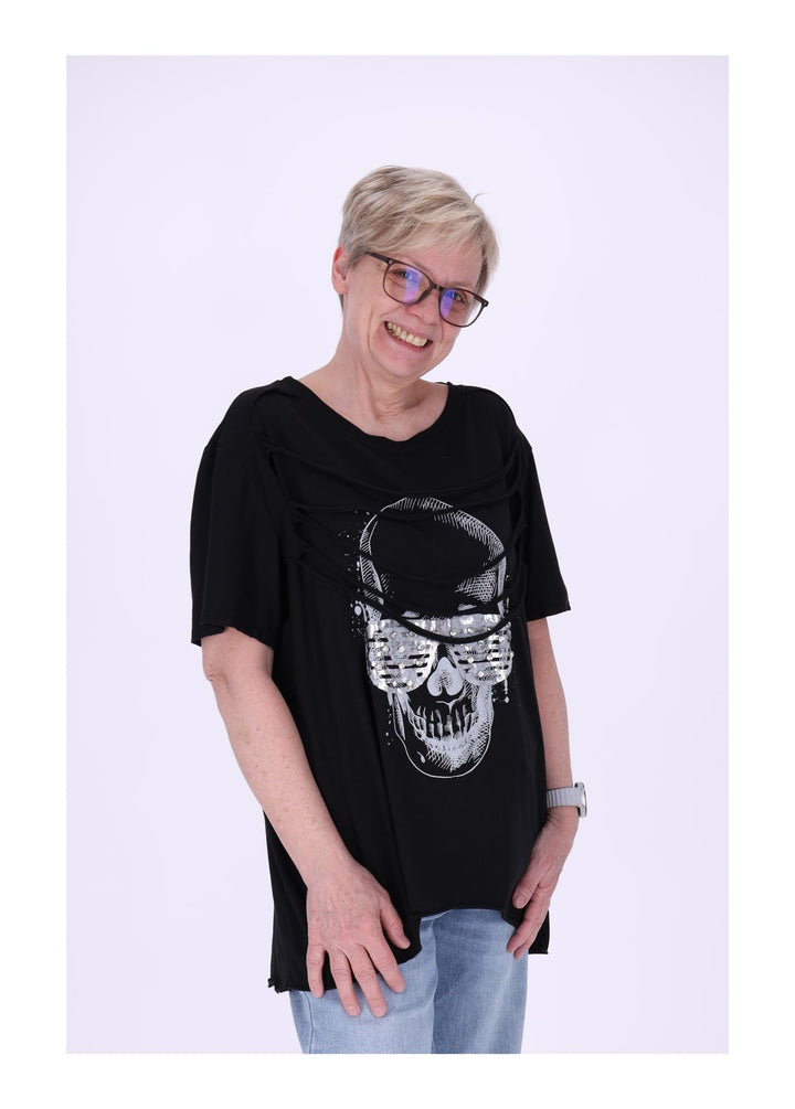 T-Shirt Damen Totenkopf