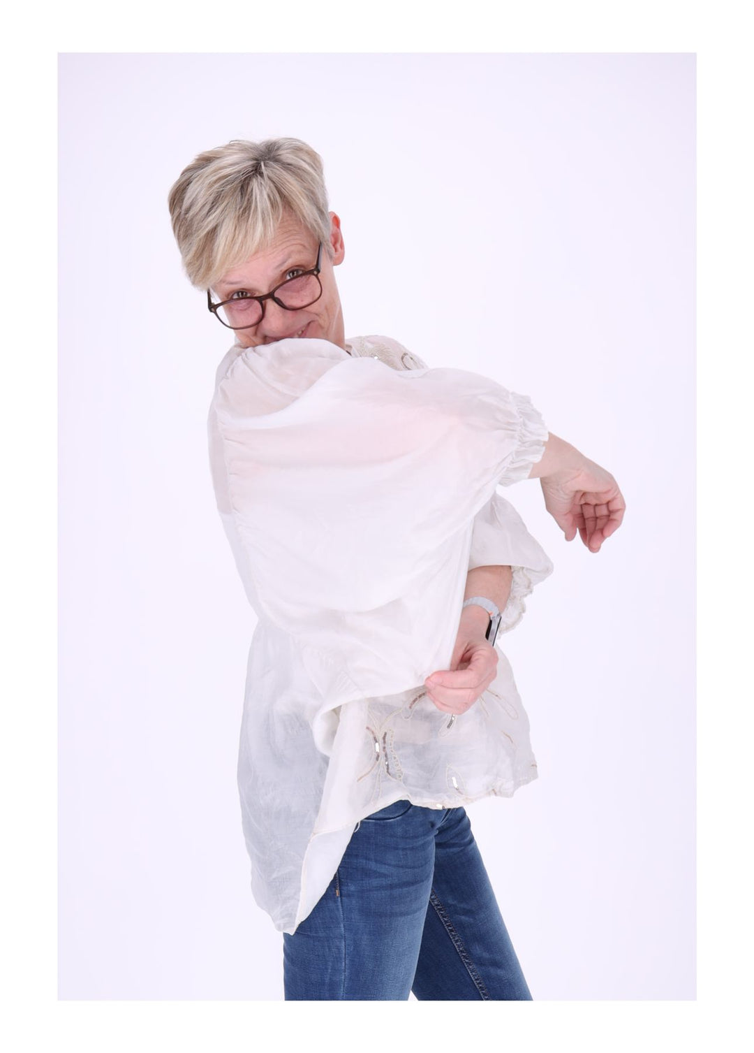 Blusenshirt Damen Pailetten