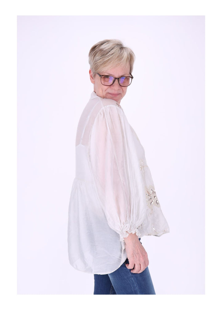 Blusenshirt Damen Pailetten