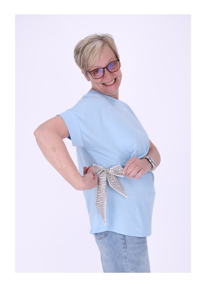 T-Shirt Damen vorn zum binden