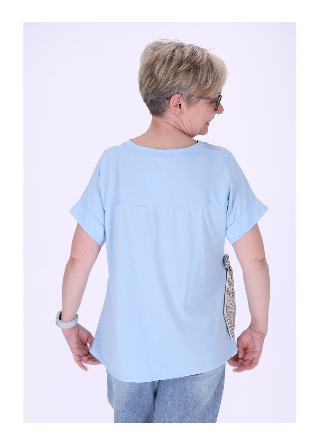 T-Shirt Damen vorn zum binden