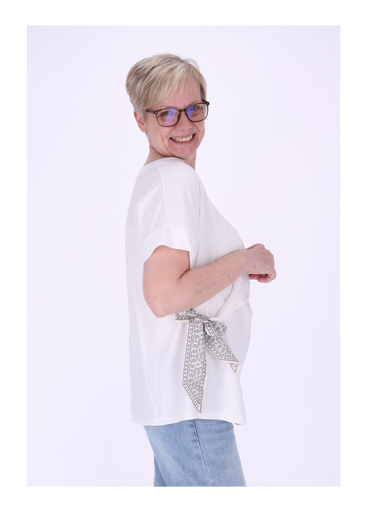 T-Shirt Damen vorn zum binden