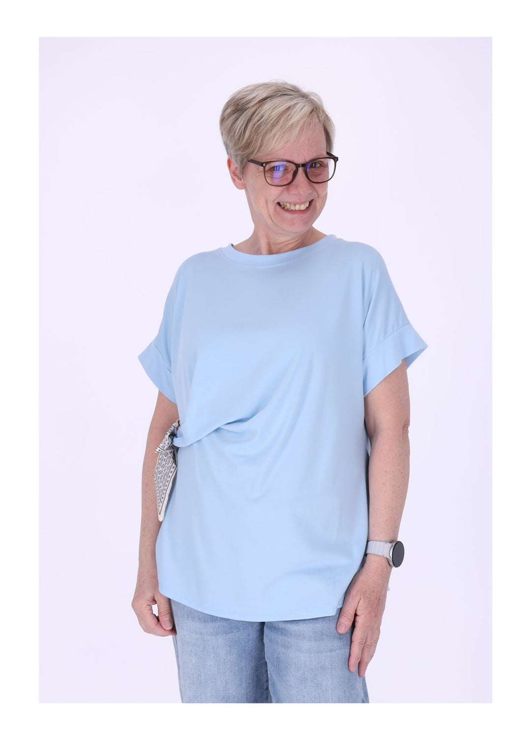 T-Shirt Damen vorn zum binden