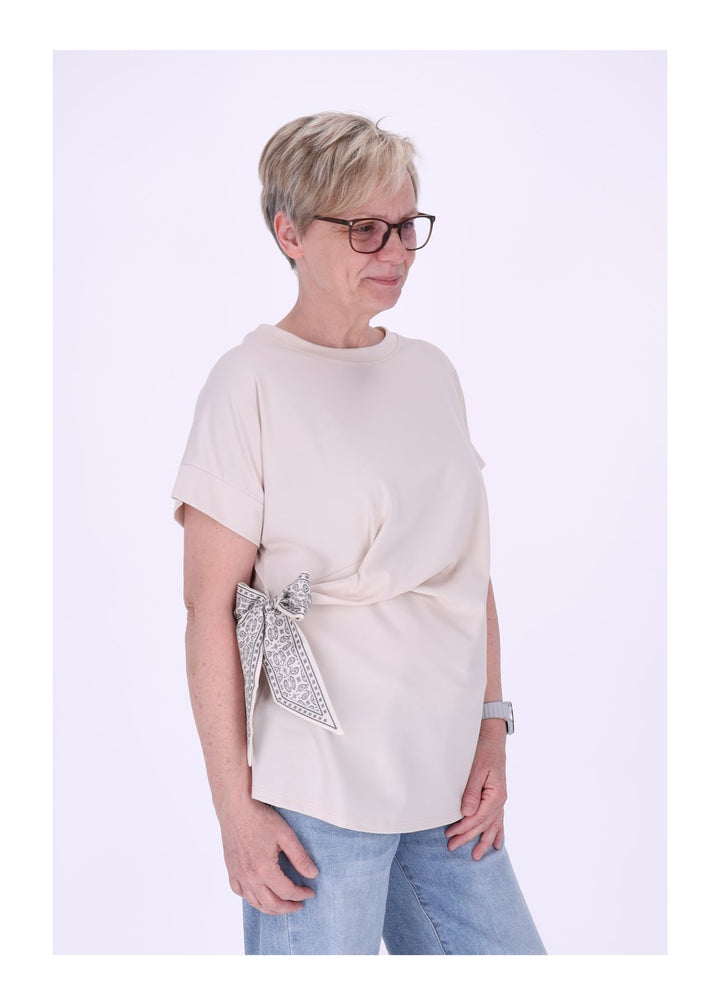 T-Shirt Damen vorn zum binden