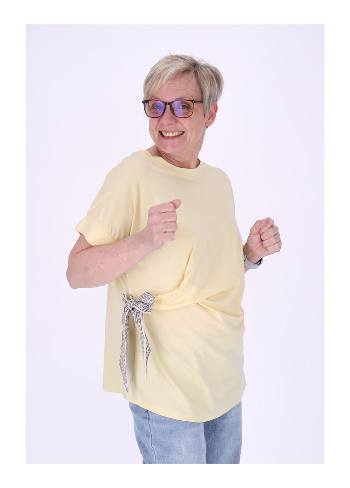T-Shirt Damen vorn zum binden