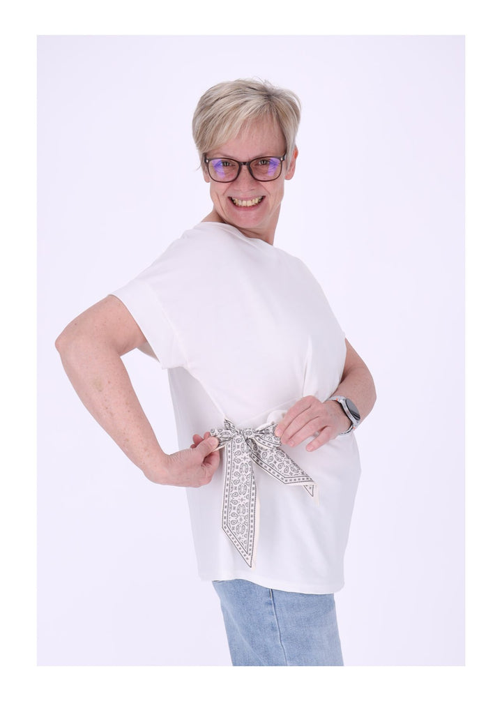 T-Shirt Damen vorn zum binden