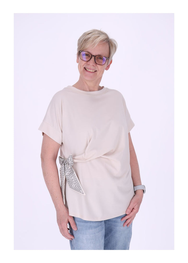 T-Shirt Damen vorn zum binden