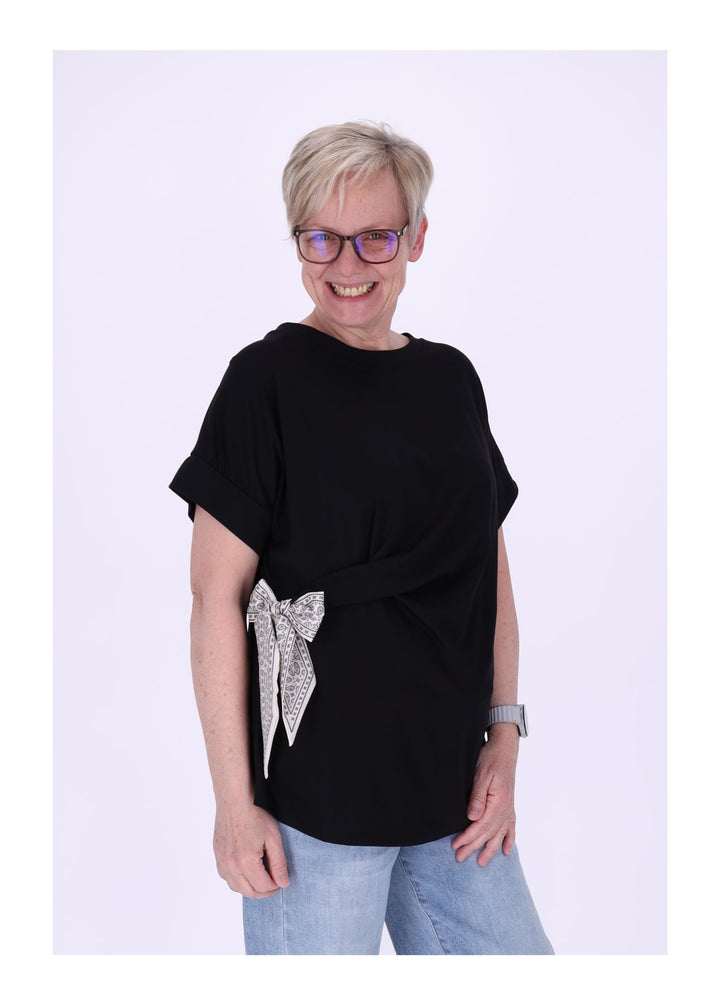 T-Shirt Damen vorn zum binden