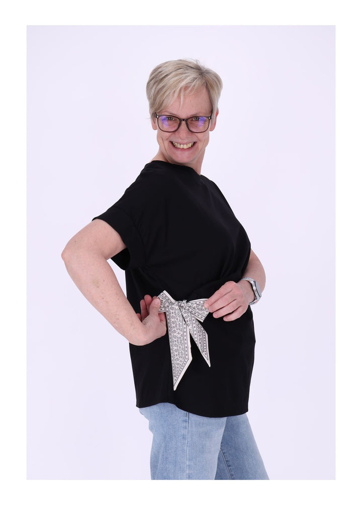 T-Shirt Damen vorn zum binden
