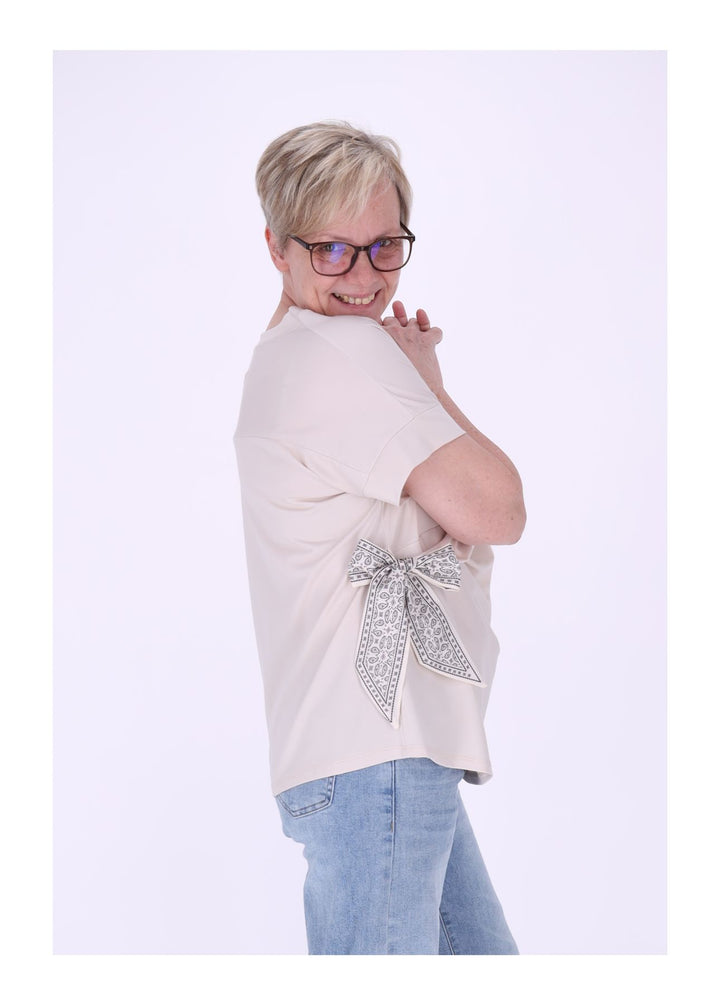 T-Shirt Damen vorn zum binden