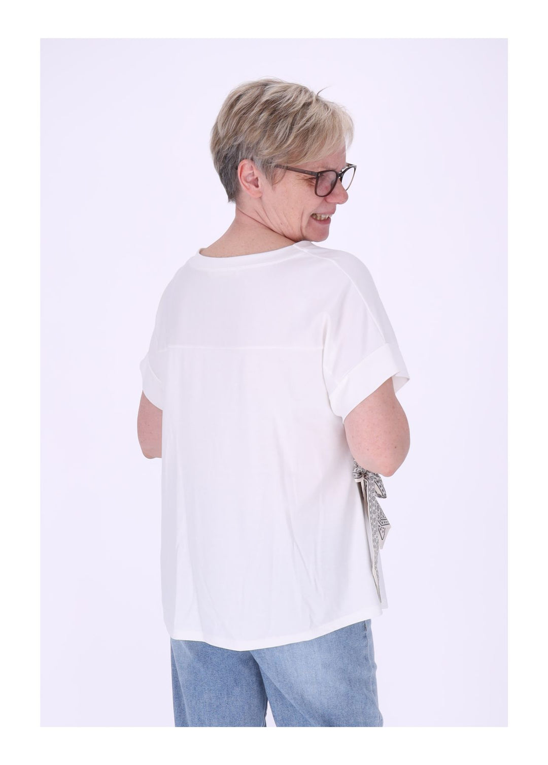 T-Shirt Damen vorn zum binden
