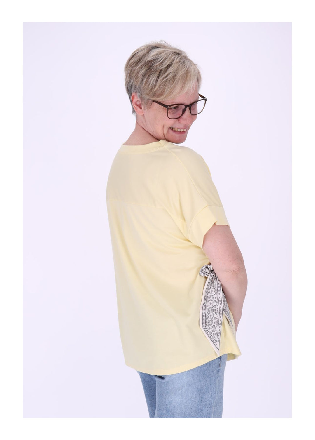 T-Shirt Damen vorn zum binden