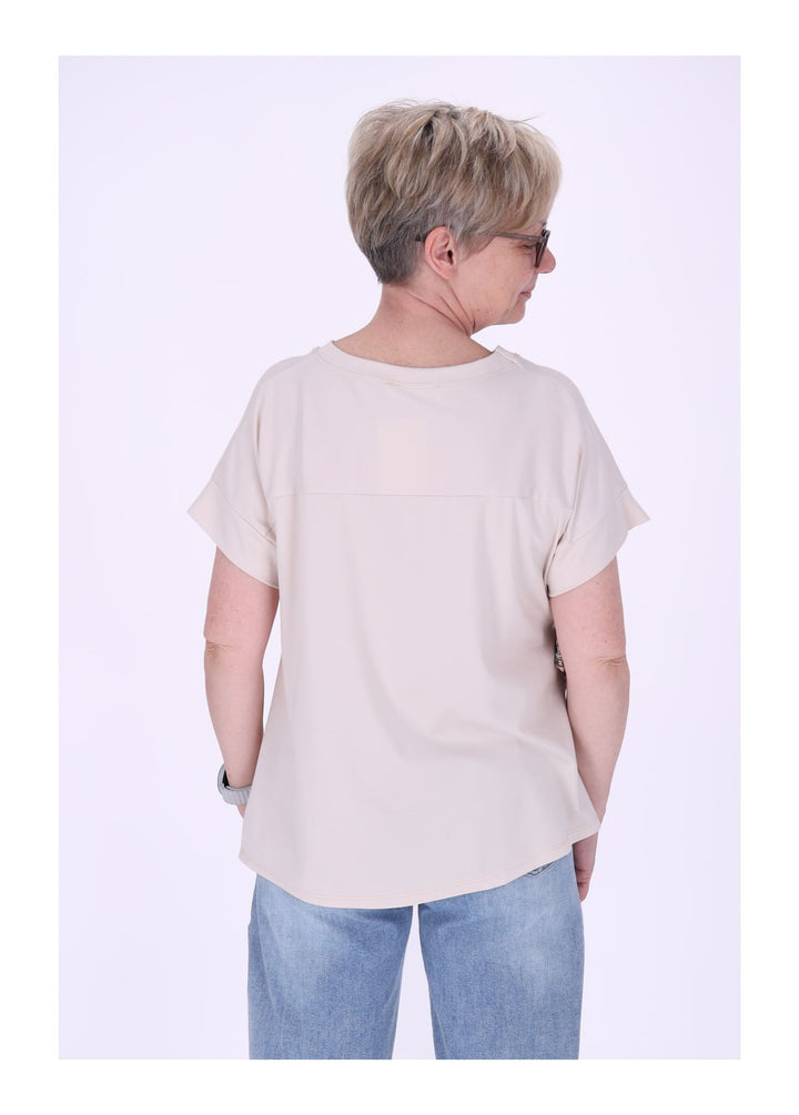 T-Shirt Damen vorn zum binden
