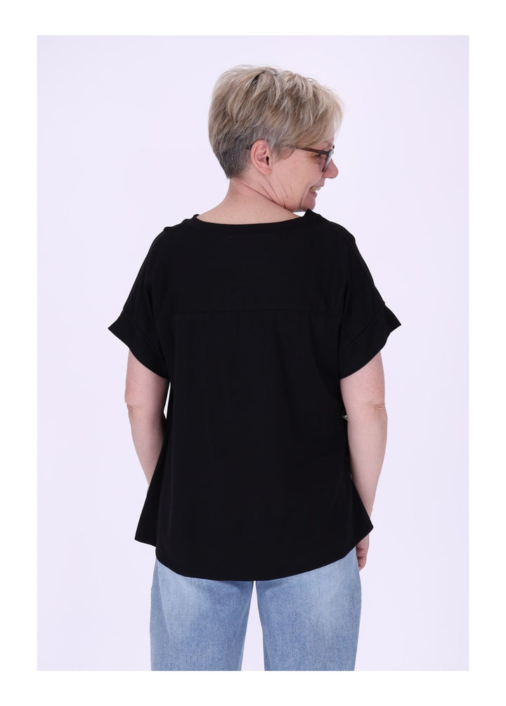 T-Shirt Damen vorn zum binden