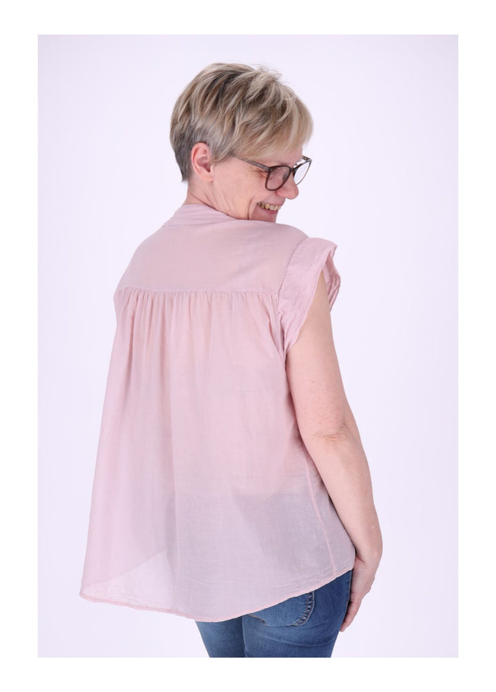Bluse Damen angeschnittener Arm Baumwolle