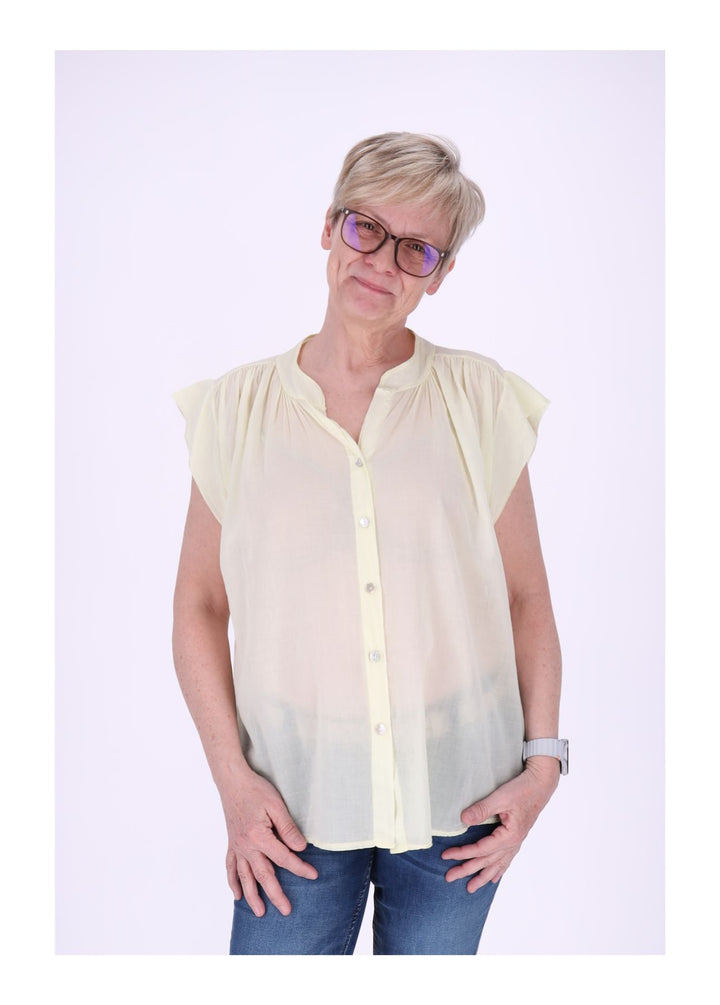 Bluse Damen angeschnittener Arm Baumwolle
