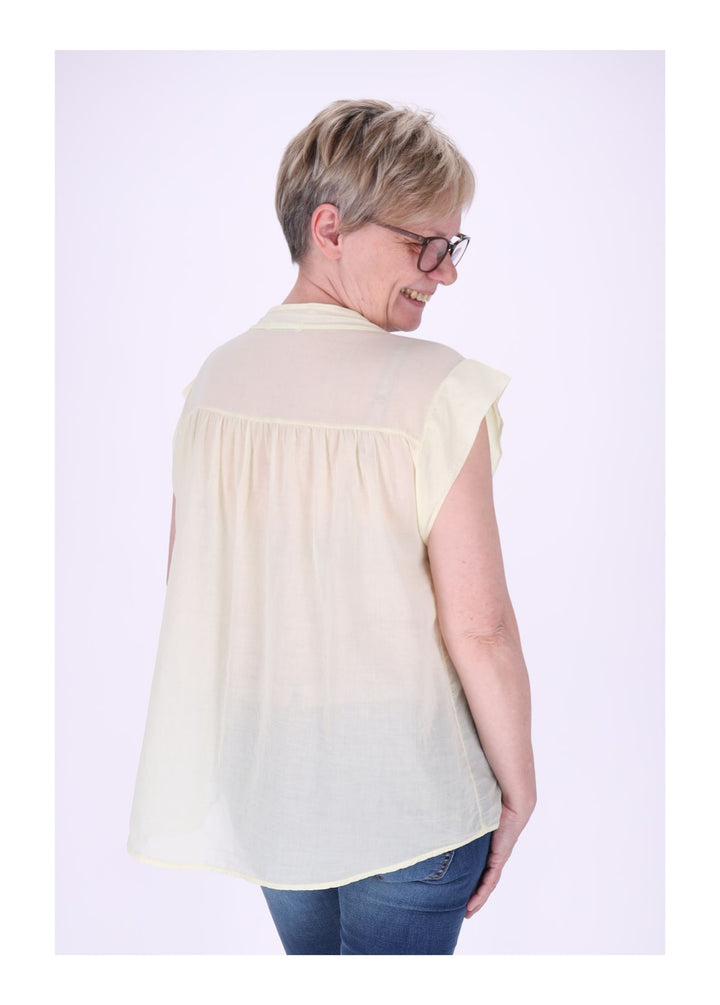 Bluse Damen angeschnittener Arm Baumwolle