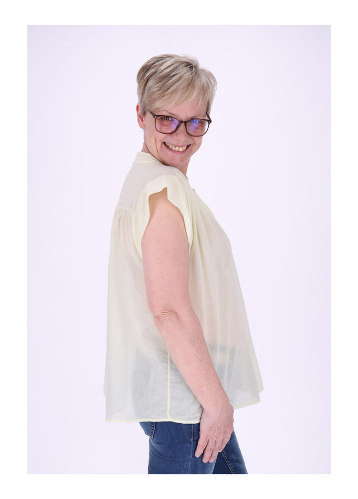 Bluse Damen angeschnittener Arm Baumwolle