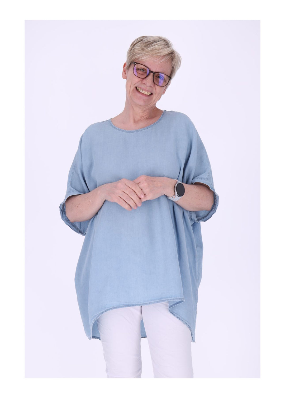 T-Shirt Damen Jeans Oversized