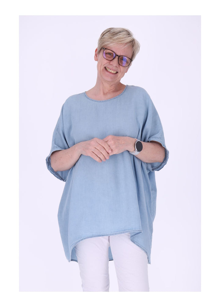 T-Shirt Damen Jeans Oversized