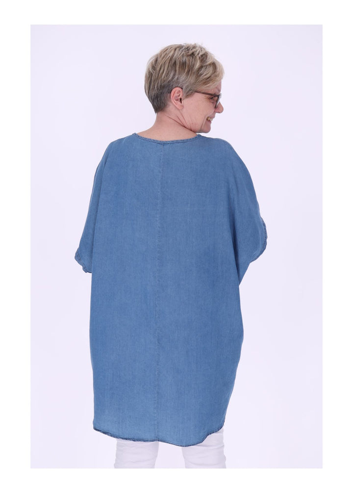 T-Shirt Damen Jeans Oversized