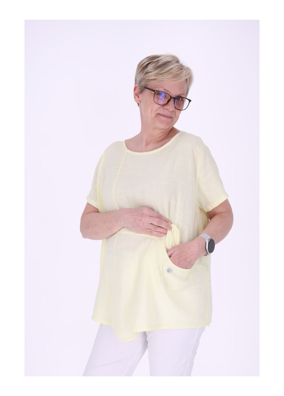 T-Shirt Damen kleine Tasche