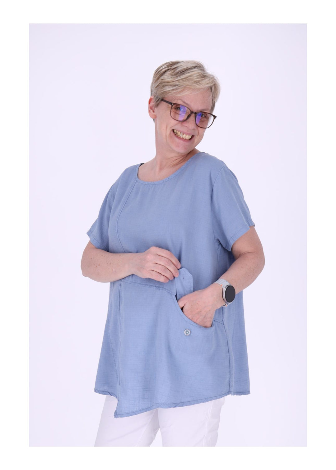 T-Shirt Damen kleine Tasche