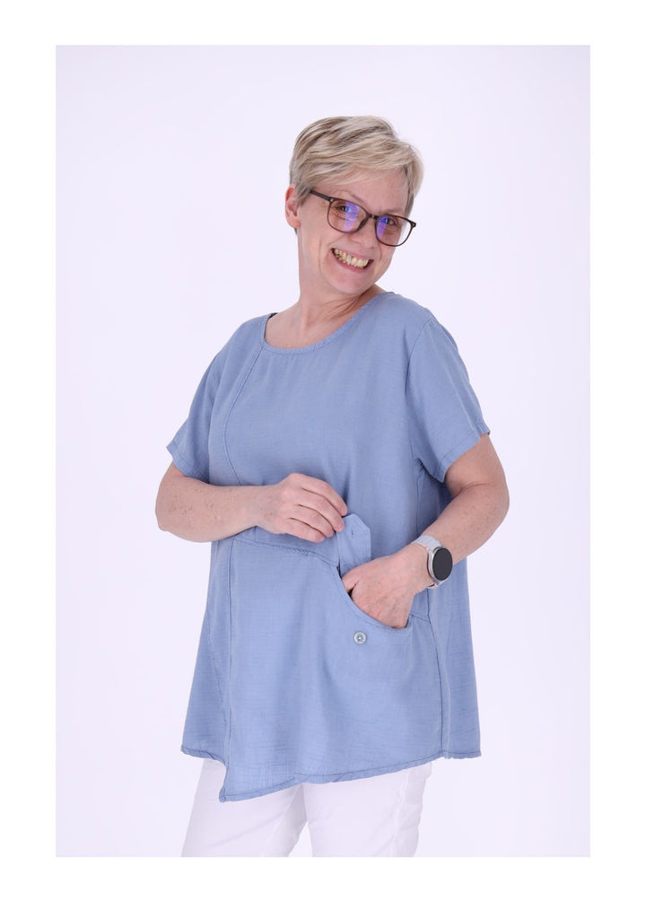 T-Shirt Damen kleine Tasche