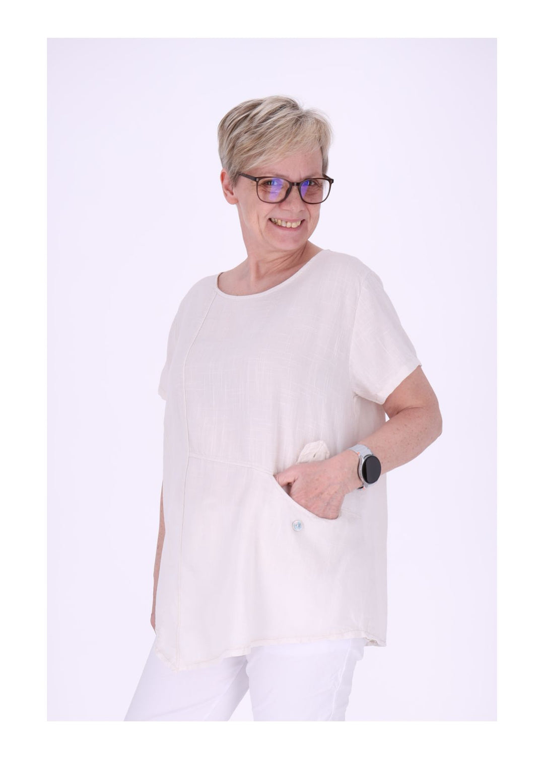 T-Shirt Damen kleine Tasche