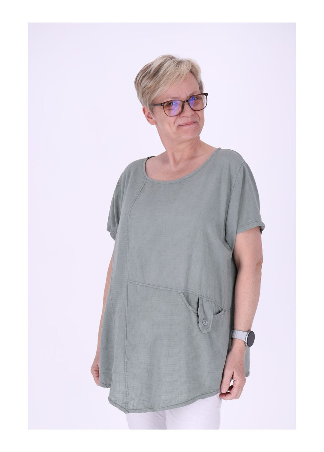 T-Shirt Damen kleine Tasche