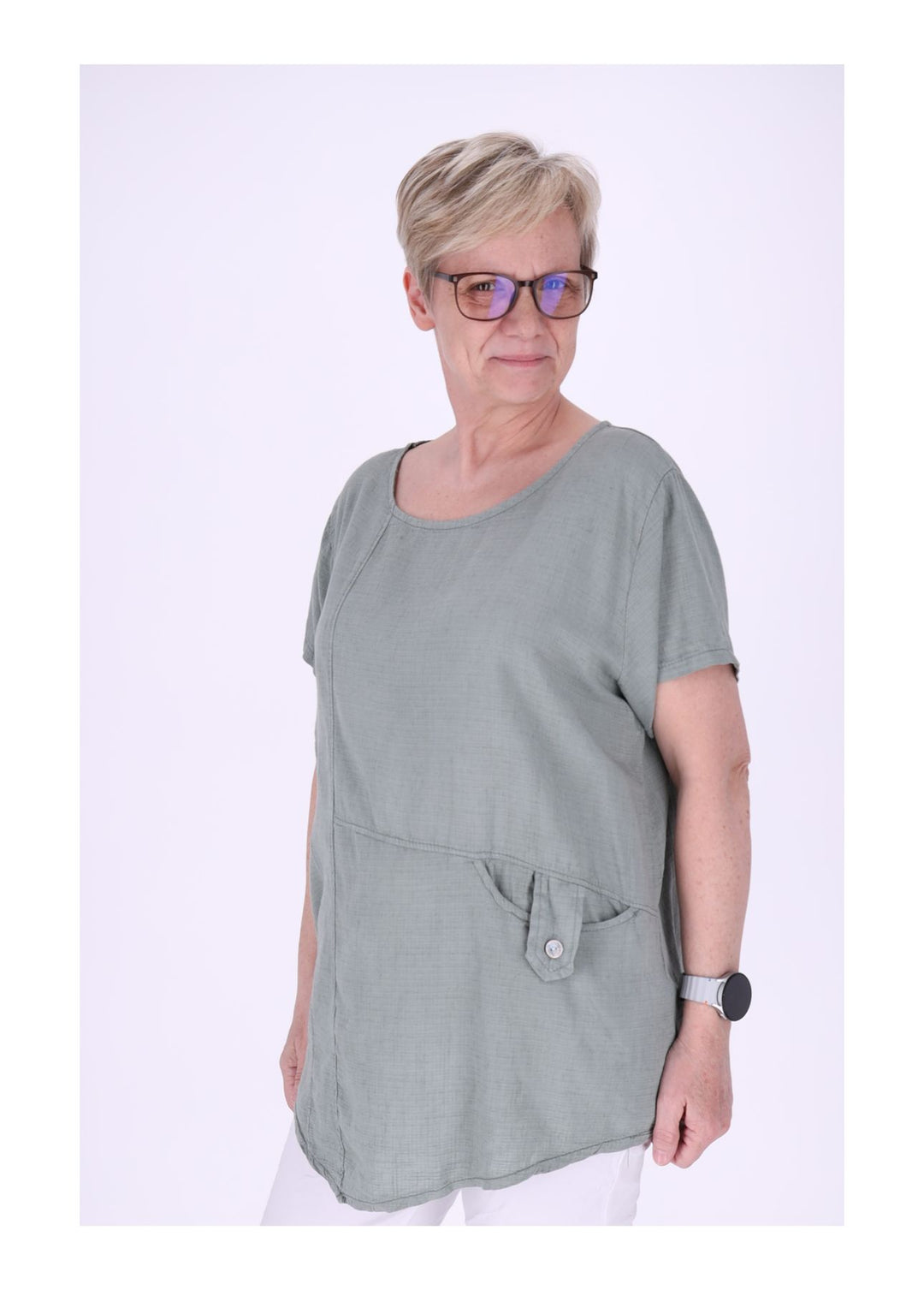 T-Shirt Damen kleine Tasche