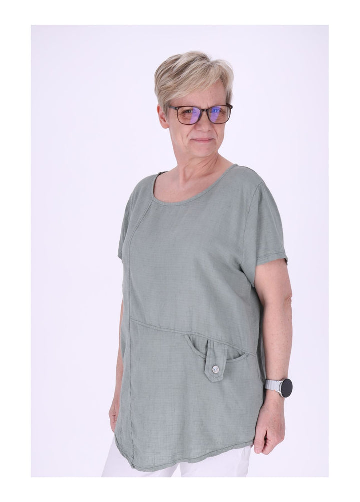T-Shirt Damen kleine Tasche
