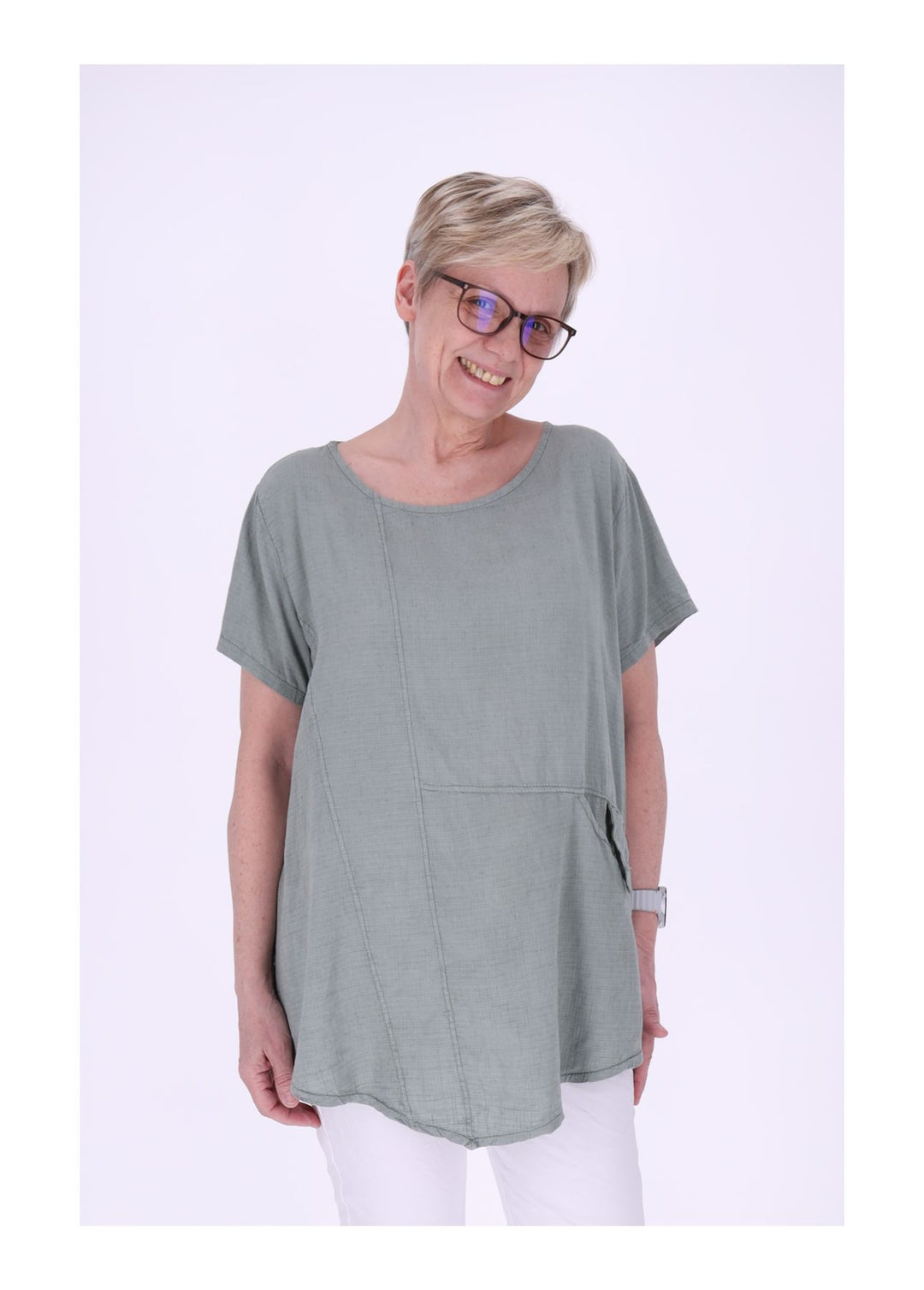 T-Shirt Damen kleine Tasche