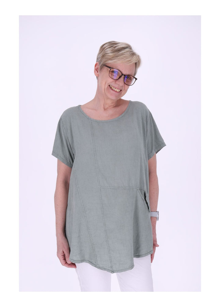 T-Shirt Damen kleine Tasche