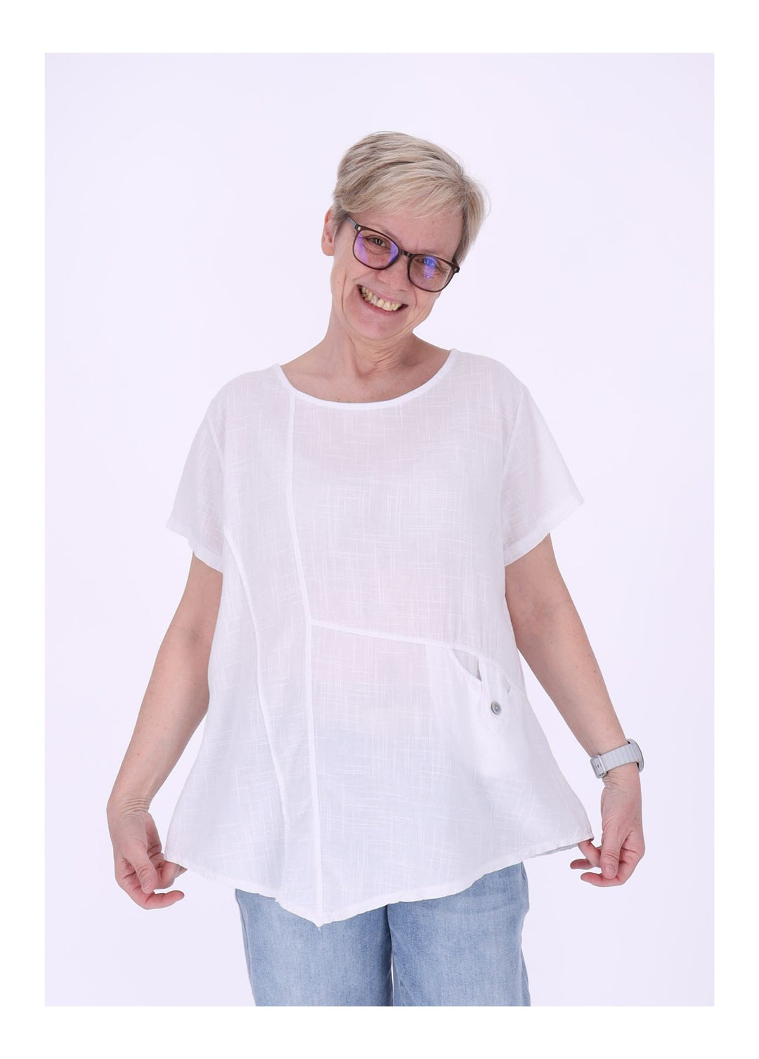 T-Shirt Damen kleine Tasche