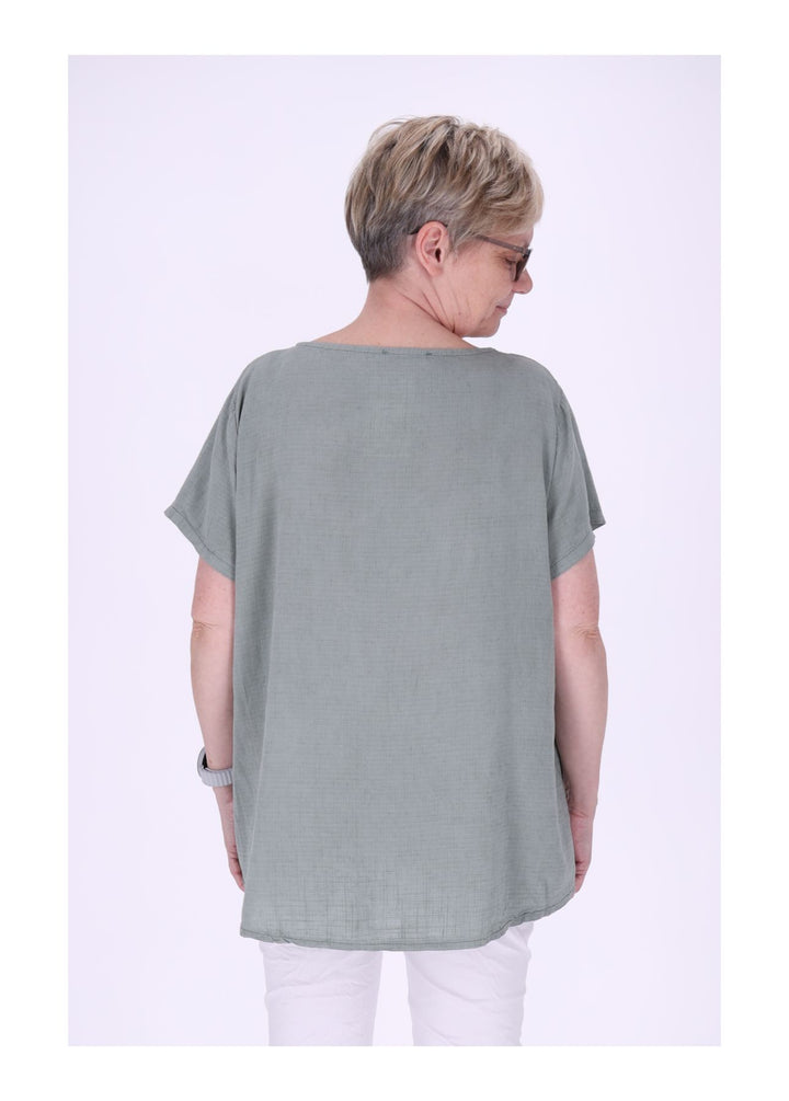 T-Shirt Damen kleine Tasche