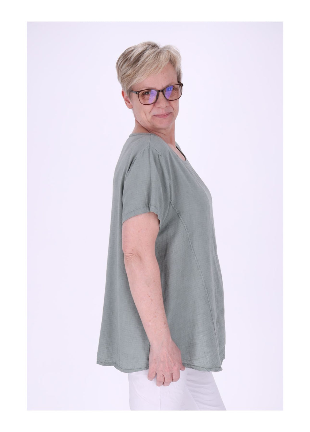 T-Shirt Damen kleine Tasche