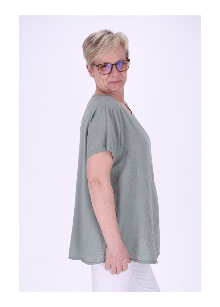 T-Shirt Damen kleine Tasche