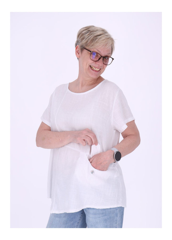 T-Shirt Damen kleine Tasche
