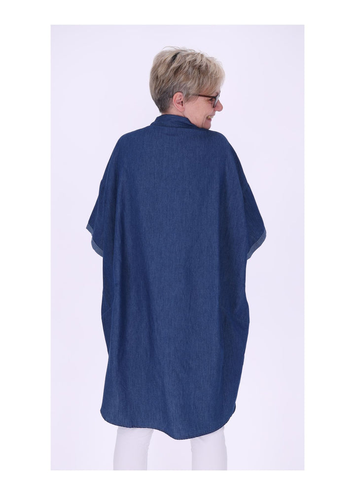 Blusenshirt Damen Jeans Oversized