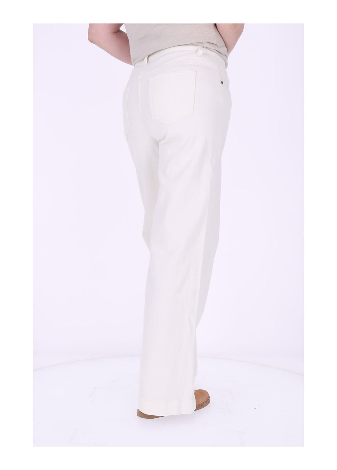 Jeans Damen gerades Bein Knopfleiste