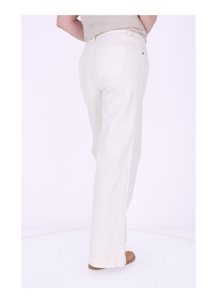 Jeans Damen gerades Bein Knopfleiste