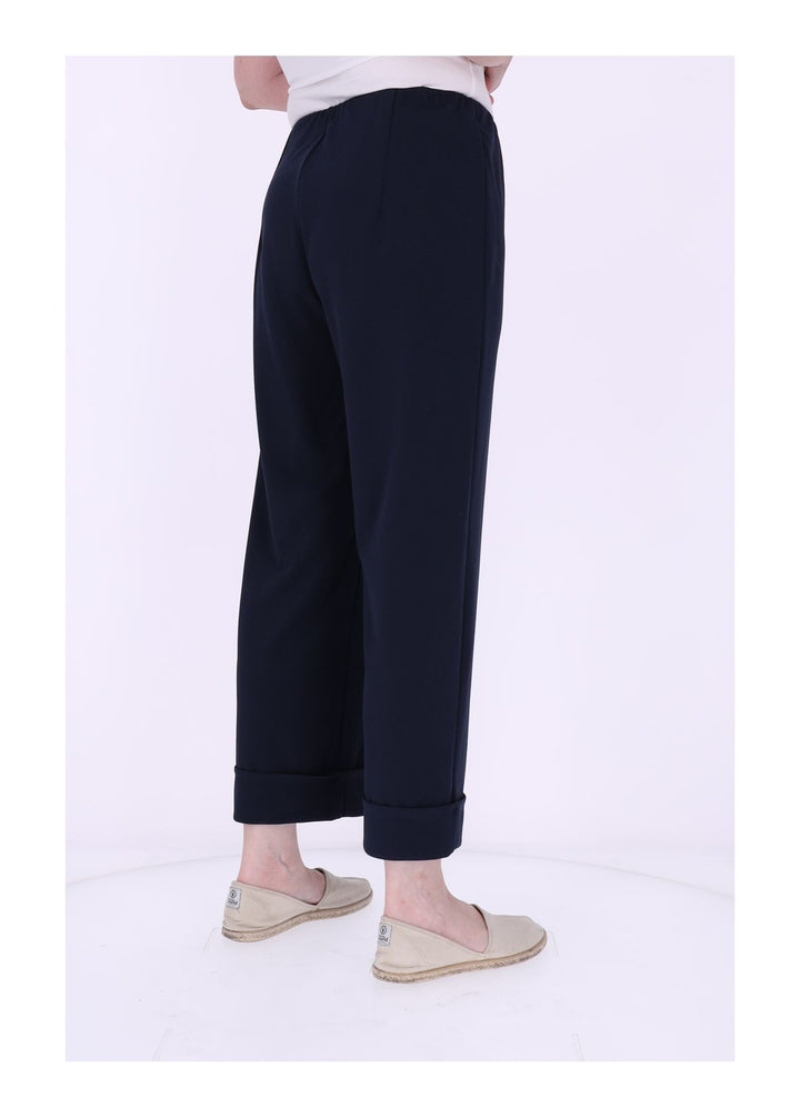 7/8 Hose Damen Gummizug breiter Anschluss
