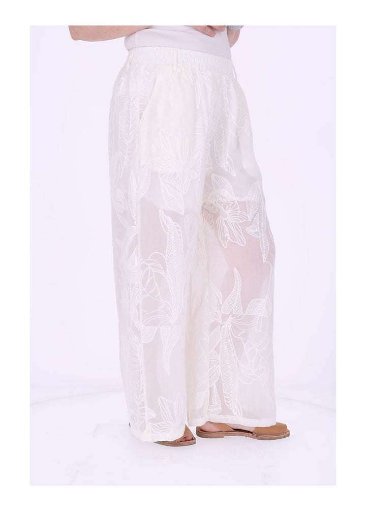 Hose Damen 7/8 Culotte Spitze